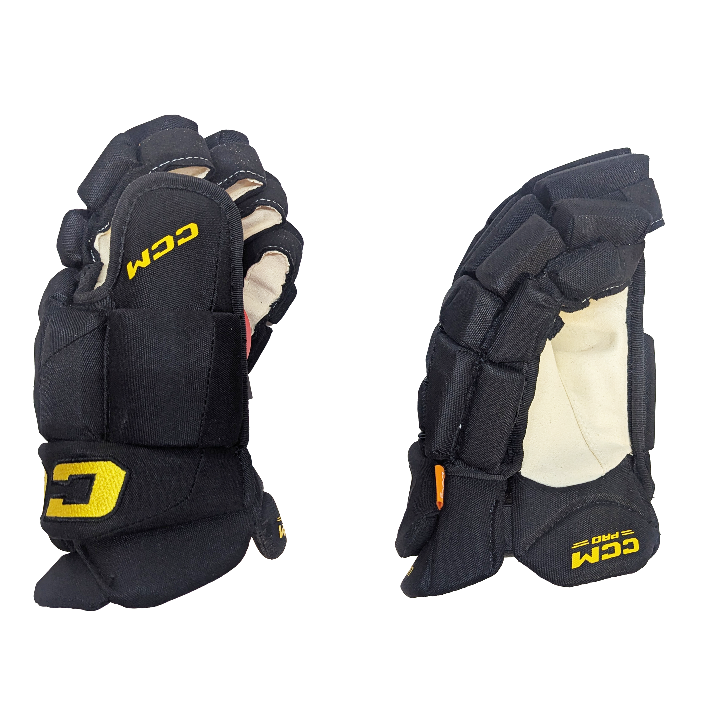 CCM HGJS - NHL Pro Stock Glove - William Lockwood (Black/Yellow)